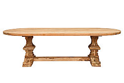 MONAKO OVAL YEMEK MASASI TEAK 100x220x79cm - 4