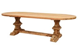 MONAKO OVAL YEMEK MASASI TEAK 120x280x79cm - 3