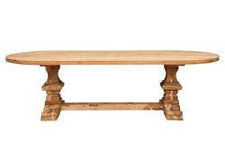 MONAKO OVAL YEMEK MASASI TEAK 120x280x79cm - 4