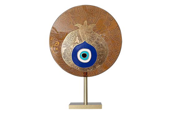 NARLI NAZARLIK AYAKLI DEKORATİF OBJE GOLD 18x26 CM - 2