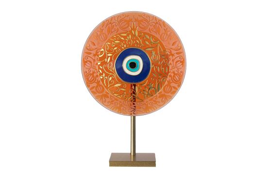 NARLI NAZARLIK AYAKLI DEKORATİF OBJE KIRMIZI 18x26 CM - 2