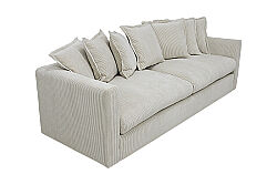 NOİR ÜÇLÜ KOLTUK BEJ-KAHVE 95x255x70cm (ENTO 24459-01) - 5
