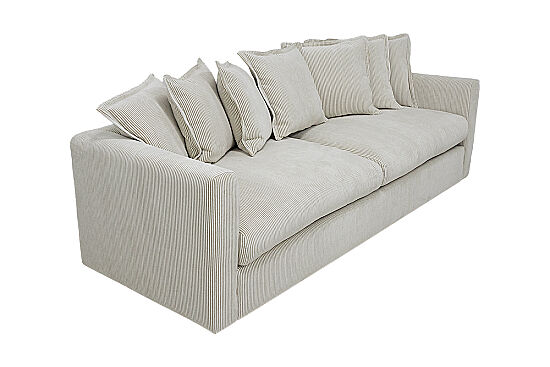 NOİR ÜÇLÜ KOLTUK BEJ-KAHVE 95x255x70cm (ENTO 24459-01) - 5