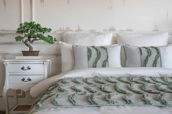 NUNA ŞAL SET 90X250 3 PARÇA YEŞİL - 5