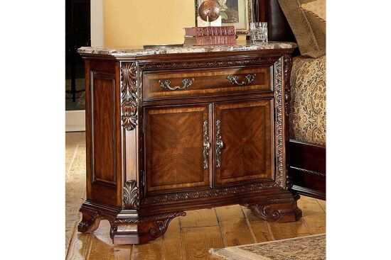 OLD WORLD KOMODİN MERMERLİ 45x81x81cm 143142-2606 - 3