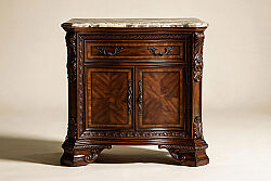 OLD WORLD KOMODİN MERMERLİ 45x81x81cm 143142-2606 - KERVAN