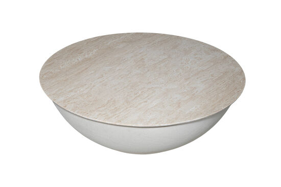 OLİVE ORTA SEHPA BEJ MERMER 100x100x33cm CT239130_BGL - 2