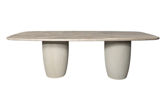 OLİVE YEMEK MASASI BEJ MERMER 110x240x76cm DT239126_BGL - 3