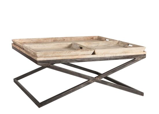 ORTA SEHPA 3 TEPSILI M-14384 BUYUK 120x120x55cm 611KHC - 6