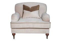OXFORD TEKLİ KOLTUK KREM 95x100x85cm (LETTO 2604) - 3