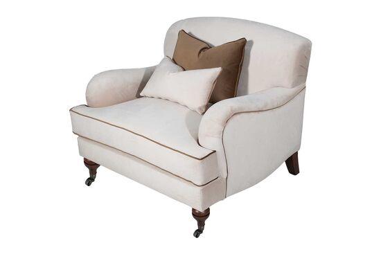 OXFORD TEKLİ KOLTUK KREM 95x100x85cm (LETTO 2604) - 4