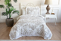 PALEZZE-2 KAPİTONELİ YATAK ÖRTÜSÜ 180X240 TK 2 PRC KREM-KAHVE - HSH-KRVN ORTAK