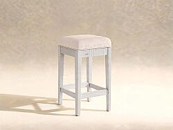 PALİSADE PUF BEYAZ 34x43x65cm 273318-2917GL - KERVAN