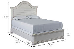 PALİSADE YATAK BEYAZ 227.33x213.36x174.63cm 273126-2917FB-HB-RS - 5