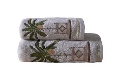 PALM 50X90 CM HAVLU ACIK BEJ - 5