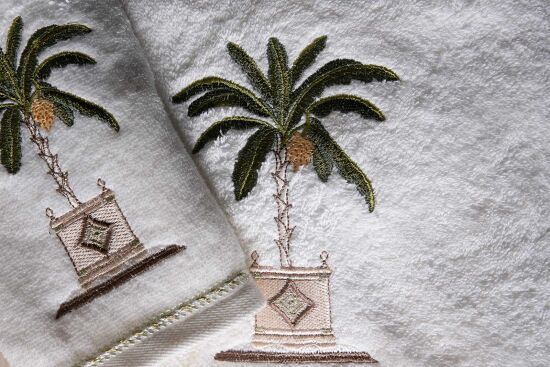 PALM 50X90 CM HAVLU KREM - 3
