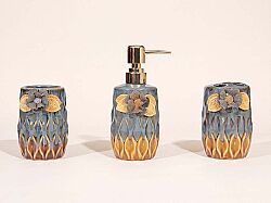 PAPATYALI ZYA1997-3 BANYO SET 3'LÜ (SIVI SABUNLUK-DIS FIRCALIK-PAMUKLUK) - HSH-KRVN ORTAK