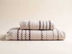 PENZA PESTAMAL HAVLU SET 2 PRC BORDO (50X80 + 70X140) - KERVAN