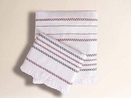 PENZA PESTAMAL HAVLU SET 2 PRC KIRMIZI (50X80 + 70X140) - 1