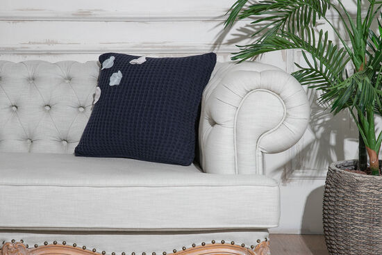 PİKE DESEN KIRLENT 45X45 LACIVERT - 2