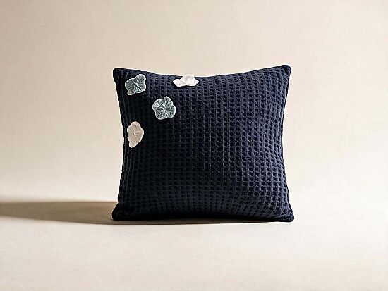 PİKE DESEN KIRLENT 45X45 LACIVERT - 1
