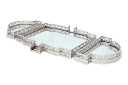 PM-20944-L-NKL BUYUK AYNALI TEPSI GUMUS 103x51x8cm - 3