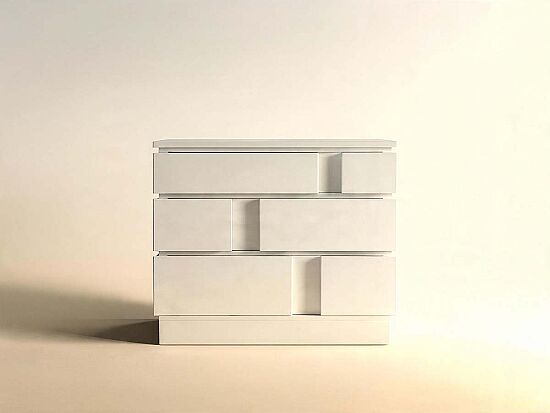 PORTİCO ŞİFONYER 3 ÇEKMECE BEYAZ 46x102x86cm 323158-3317 - 1