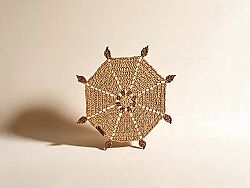 RAYONA YUVARLAK SUPLA NATUREL-KAHVE 45cm - HOME SWEET HOME