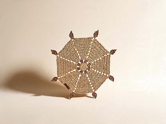 RAYONA YUVARLAK SUPLA NATUREL-KAHVE 45cm - 1