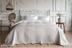 REMY 220X240 PONPONLU PIKE BEJ - KERVAN