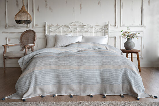 REMY 220X240 PONPONLU PIKE MAVI - 1