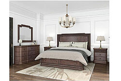 REVİVAL YATAK+2 KOMODİN KAHVE 221x184x173cm 328135-1730FB -HB-RS-328140 - 7