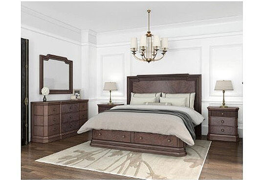 REVİVAL YATAK+2 KOMODİN KAHVE 221x184x173cm 328135-1730FB -HB-RS-328140 - 7
