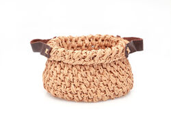 RIGONNI DERI KULPLU SEPET NATURAL 23 CM CAP - HOME SWEET HOME
