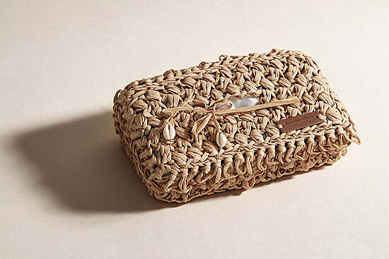 RIGONNI MENDIL KUTUSU NATURAL 25x13x9cm - 1