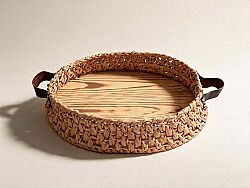 RIGONNI OVAL TEPSI NATURAL 29x34cm - KERVAN