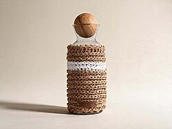 RIGOS KARAF NATURAL-BEYAZ 12x29cm - HOME SWEET HOME