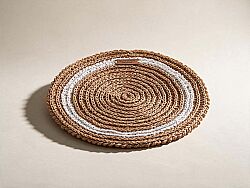 RIGOS YUVARLAK SUPLA NATURAL-BEYAZ 36x36cm - HOME SWEET HOME