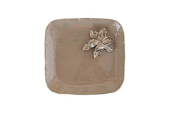 RITUAL Silk Stone Dekoratif Tabak 27 cm L x 25 cm W x 3 cm H (25010 ) - 4