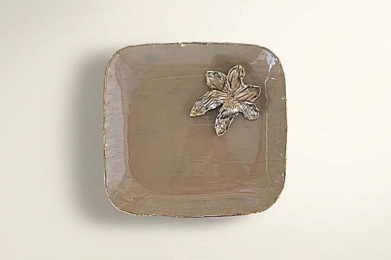 RITUAL Silk Stone Dekoratif Tabak 27 cm L x 25 cm W x 3 cm H (25010 ) - 1