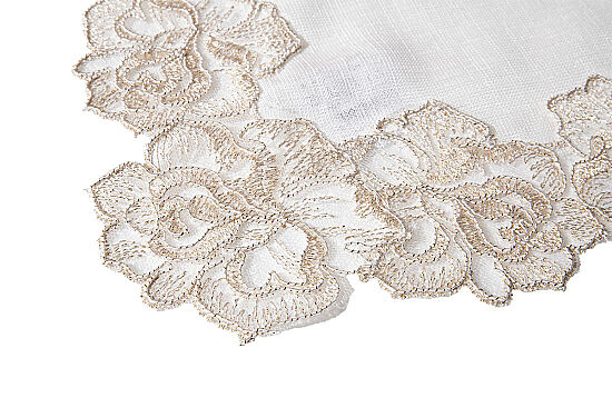 ROSALİN 40X40 DEKORATIF PECETE ECRU - 3