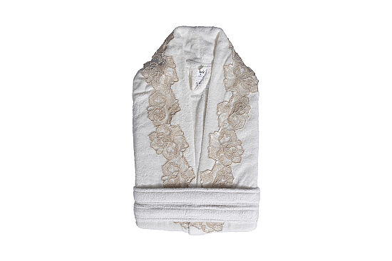 ROSALİN L/XL BEDEN BORNOZ ECRU - 3