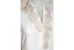 ROSALİN L/XL BEDEN BORNOZ ECRU - 6