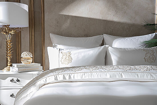 ROSALİN NEVRESIM TAKIMI 260X240 KING SIZE 6 PRC ECRU - 1