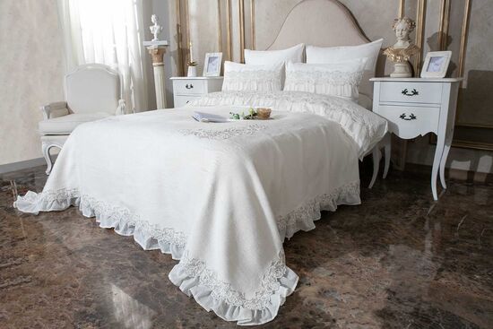 ROSE PERLA BATTANİYE EKRU 240x250cm - 3
