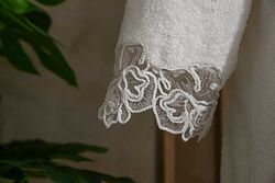 ROSE PERLA BORNOZ EKRU S/M BEDEN - 4