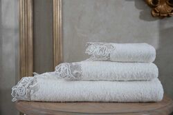 ROSE PERLA HAVLU EKRU 30x50cm - HOME SWEET HOME