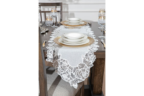 ROSE PERLA RUNNER EKRU 40x120cm - 5