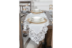 ROSE PERLA RUNNER EKRU 45x160cm - 5