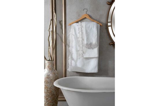 ROSELLE HAVLU KREM 50x90cm - 5